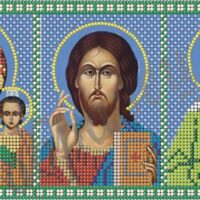 КММ КМТ 4002 Триптих ангелу хранителюв бедах и нуждах, схема под бисер