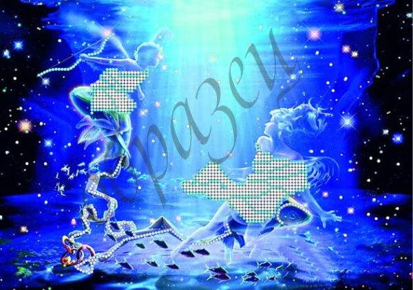 КММ КМР 4026 Знаки зодиака. Рыбы, схема под бисер