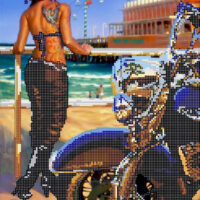 Миледи СЛ-3135 Мисс Харлей, схема под бисер