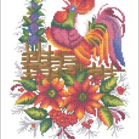 Золотая подкова ЗПТ-009 Сказочный петушок, схема под бисер