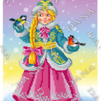 ДАНА-2284 Снегурочка, схема под бисер