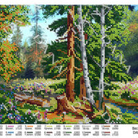 ДАНА-2293 Весна в лесу, схема под бисер