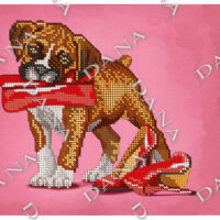 ДАНА-2300 Красный кошелек, схема под бисер