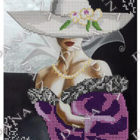 ДАНА-2301 Загадочная леди, схема под бисер