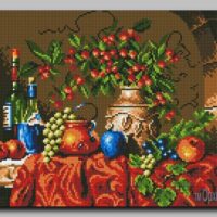 Орхидея Фруктовый натюрморт, схема для вышивания бисером