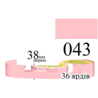 Стрічка атласна 38мм 33м 043 Диня світла