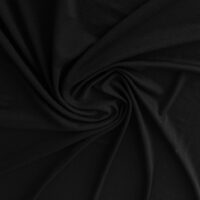Трикотаж Кулір стрейч 240г 1,85см чорний Туреччина