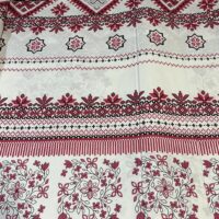 Хлопковая ткань (бязь Gold) 220см Вишиванка красная