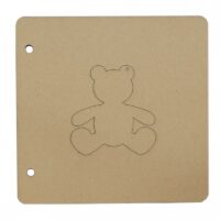 Заготовка для альбома Подвеска-медвежонок 20*20,5см 4ст.