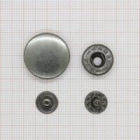 Кнопка курточная обычная гладкая №20 1шт черненный 4509