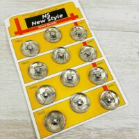 Кнопка пришивна 17мм метал нікель