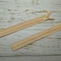 Молния потайная неразъемная, витая, Т3, 50см, нейлон, 0967 персик