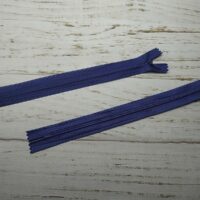 Молния потайная неразъемная, витая, Т3, 50см, нейлон, 0803 синий