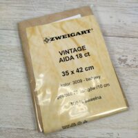Канва ZWEIGART Aida №18 Fein 36*43см 3793/3009 темно-бежевий вінтажний