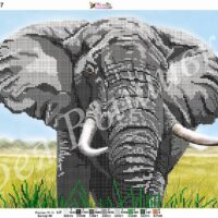 Фея Вышивки ВП-157 Слон, схема под бисер