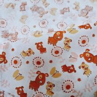 Тканина Ситець ш105см Собачки руді 1мп