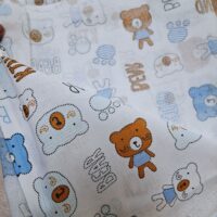 Тканина Ситець ш105см Ведмедики блакитні 1м