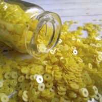 Пайетки Индия 4мм ALS1007E желтый 5г