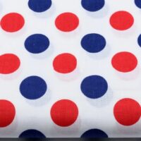 Хлопковая ткань (бязь) 160см №250а Сине-красные горохи