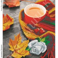 Фея Вышивки В-326 Чай и роза, схема под бисер