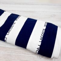 Ткань хлопок Турция 1,7м бело-синяя полоса