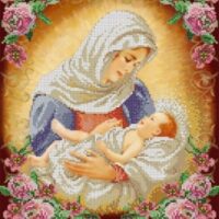 Фея вышивки КИ32 Дева Мария, схема под бисер