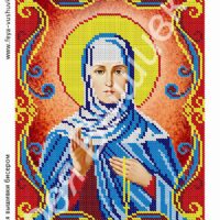 Фея Вышивки АТ-7 Св. Ангелина, схема под бисер