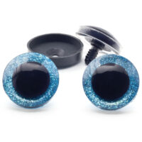 Очі круглі блискучий кант 30мм блакитні, 1пара ГВ0030б21