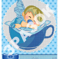 ЮМА 4140 Метрика для мальчика, схема под бисер