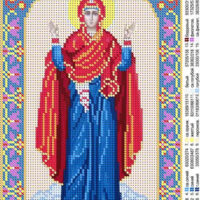 ЮМА 493 Нерушимая стена, схема под бисер