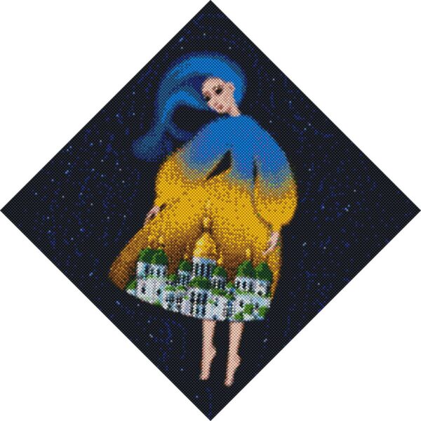 AMO7240 Алмазная мозаика - Берегиня Софиевская 40*40см