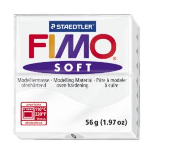 Полимерная глина Fimo Soft 0 белый 57г