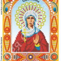 Фея Вышивки ИК-37 Св. Галина, схема под бисер с камнями