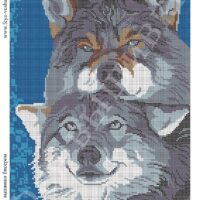 Фея Вышивки ВП-389 Волки, схема под бисер