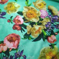 Ткань Трикотаж (стрейч) 1,6м зеленый (Италия Сток)