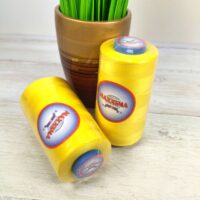 Нитка поліестер 40/2 5000ярд 028 жовтий MAXIMA