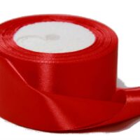 Стрічка атласна 50мм 23м №26 червона
