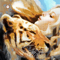 Миледи СЛ-3142 Тигрица, схема под бисер