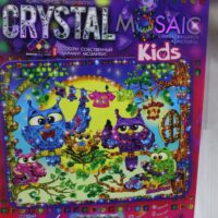 CRYSTAL MOSAIC Набір Мозаїка із кристалів Совенята DT crm-01-0