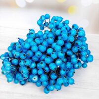 Ягода в цукрі 12см блакитна пучок