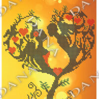ДАНА-2158 Дерево любви, схема под бисер