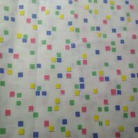 Ткань Хлопок Италия с начесом 0,79м орнамент квадрат (Италия Сток)