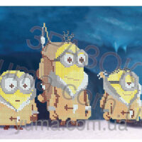 ЮМА 4242 Миньоны, схема под бисер