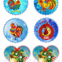 ЮМА 4237 Новогодние игрушки, схема под бисер