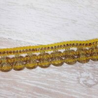 Кружево винтажное люрекс 2,5см №4932, золото