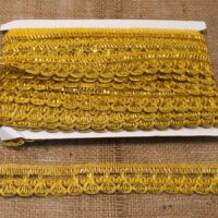 Кружево винтажное люрекс 2,7см №3039, золото