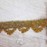 Кружево винтажное люрекс 2,8см №8304, золото