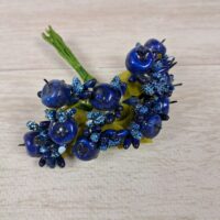 Тичинка з яблучком 10см синя Т4