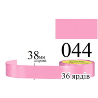 Стрічка атласна 38мм 33м 044 Рожевого цикламена світлий