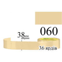 Стрічка атласна 38мм 33м 060 Старого золота світлий